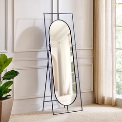 Home Centre | Saga Metal Standing Mirror | Full Length Dresser Mirror 