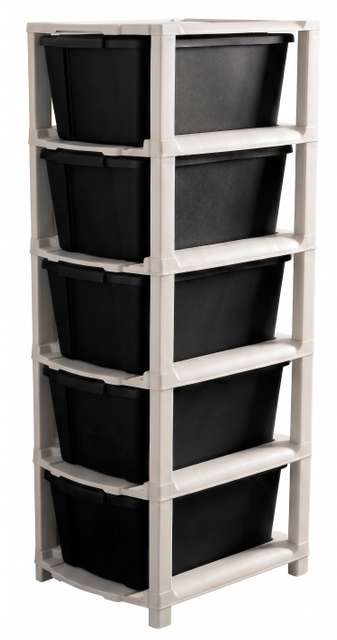 MAXTID 5 Layer Blue Modular Drawer Set for Daily Household Item O...mo