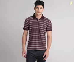 Horizontal Stripe Logo Polo Shirt