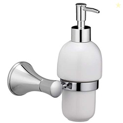 ALTON AntiqueBlack-Chrome, Soap Dispenser, Wall Mounted
