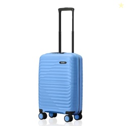HRX Kyoto Cabin Size Light Blue Polypropylene Hard Shell Suitcase - Pr