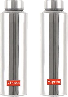 Vone Stainless Steel Water Bottle, Fridge Bottle Set of 2 pcs, Size: 1