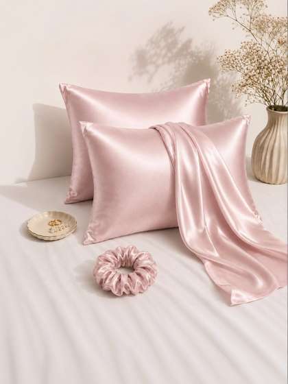 Myntra Elegant Homes Unisex Pure Silk Pillow Covers