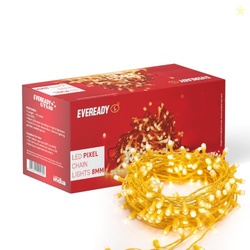 EVEREADY UTSAV, 33 FEET, 46 Big 8 mm LED Pixel Lights, BIS Approved, U
