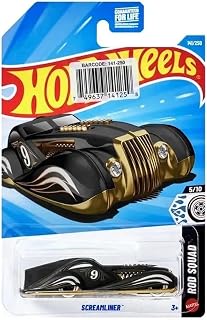 Pampam Toys Screamliner, Black and Gold Custom Hot Rod Toy Car, Vintag