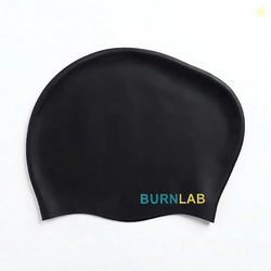 Burnlab Silicone Swimming Cap for Long Hair, Comfortable Fit for Pool 