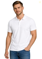 Men's Polo Neck Half Sleeve Solid T-Shirts