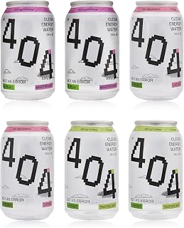 404 Clean Energy Water Assorted Flavour Pack | 2x Mixed Berries, 2x Tr