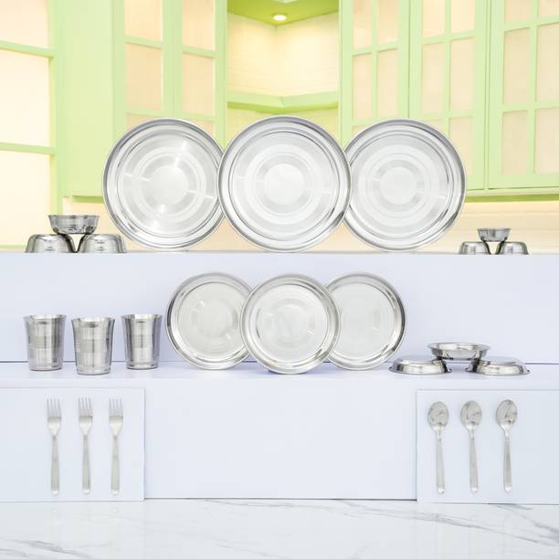 Flipkart SmartBuy Pack of 24 Stainless Steel Flipkart SmartBuy Dinner 