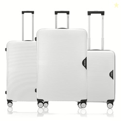 Parabola 3-Piece Luggage Set Intergallcatic Grey Polypropylene Hard Sh