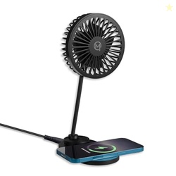 Mobilla MCharge Aero | 15W Wireless Charger with Built-In Fan | Adjust