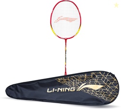 LI-NING XP 900 Badminton Racket Pack of 1 + 1 Full Cover (Red, Or...mo