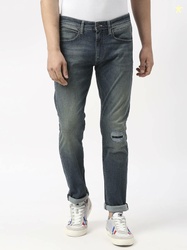 Pepe Jeans Men Slim Mid Rise Blue Jeans