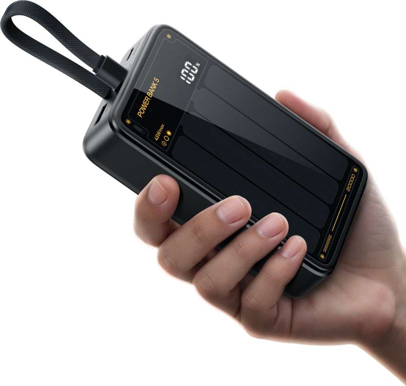 Realme Techlife Realfit 20000 mAh 45 W Compact Power Bank (Obsidi...mo