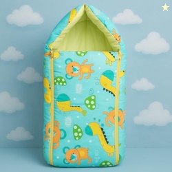 MOM & SON Cotton 29.52x17.71x3.93 inches Sleeping and Carry Bag, Green