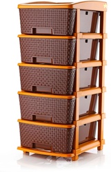 PALAK 5 Plastic Modular Drawer System for Home, Office, Hospital, Parl