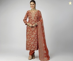Women's Unstitched Salwar Suit Dress Material With Dupatta