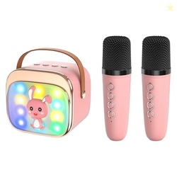 Bunny Beats Karaoke Speaker with 2 Wireless Mics | Rechargeable Blueto