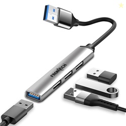 Frontech 4 in 1 Slim Multiport HUB Dock,1XUSB 3.0, 3X USB 2.0,Compact 