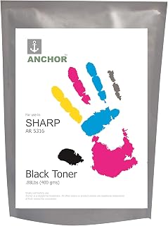 Anchor Black Toner Powder for use in Sharp Photocopier AR 5316-400g