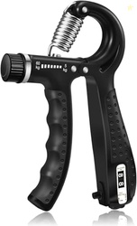 Grip Strength Trainer, Hand Grip Strengthener, Adjustable Resistance, 
