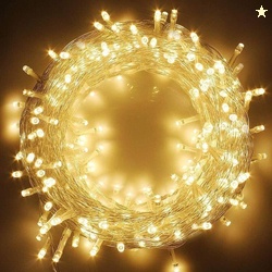 MPROW 11 Meter 40 LED Decorative Golden Still Led String Light | 36 Fe