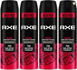 AXE Intense Body Spray - For Men (860 ml, Pack of 4)