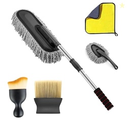 Car Duster Kit for Car Cleaning, 5 PCS Microfiber Car Cleaning Accesso