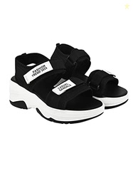 Shoetopia girls Jojo Black Sandal - 7 UK (Girls-Jojo-Black)