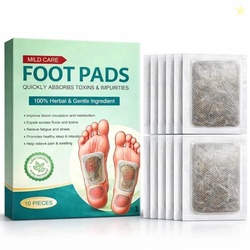 Detox Foot Patches Overnight Bamboo Vinegar, Herbal Detox Foot Pads wi