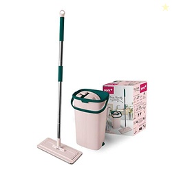 YORK Hands-Free Squeeze Microfiber Flat Spin Mop System 360 Flexible H