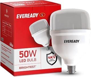 EVEREADY 50W LED Hammer Bulb, High CRI & High Efficiency