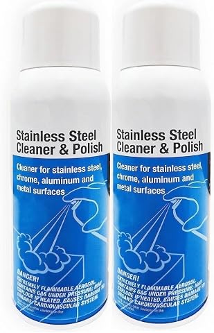 Stainless Steel Cleaner & Polish Aerosol Spray | Fast-Acting Cleaner f