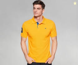 Deniklo Men Cotton Rich Regular Fit Solid Polo T-Shirt | Men's Best T 