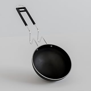 Add2Cart Pre-Seasoned Tadka Pan, Compatible with Gas | Toxin-Free, Che