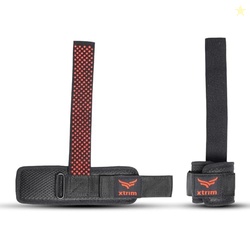 XTRIM Silicon Coated Weightlifting Strap with Wrist Support for Weight
