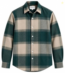 DEEMOON Men's Premium Cotton Blend Printed Checkered Shirt | Full Slee