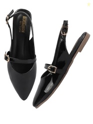SilverArrow womens Sleekmuse Fashion Sandals|Mule Flats With Buckle Cl