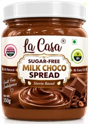 La Casa Sugar-Free Milk Chocolate Spread | Stevia Based | All Natural 