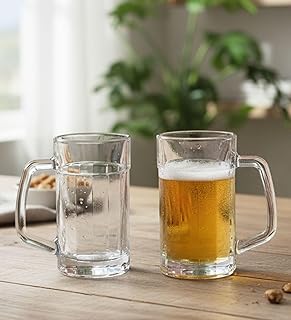 Table & Tale Americano Line 340 ml Beer Mug Set of 4 from Brazil | Cry