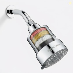 Amazon Basics Filtered Shower Head with 5 Spray Modes | Water Softener