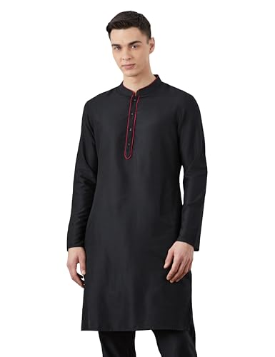 Amazon Brand - Symbol Men Festive Solid Long Kurta (Regular Fit) Amazo