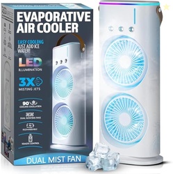 TEKCOOL Double Ended Spray Fan, Cold Air, 2025 New 3 Gears USB Recharg
