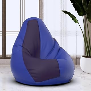 Bean Bag Chair Cover | Size: 0XL | Color: Blue Indigo | Without Beans 