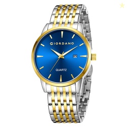 Giordano Analog Quartz Watch for Men with Sunray Dial, Gold-Tone Hands