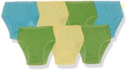Rupa Jon Plain Panty for Girls, 100% Cotton Fabric, Outer Elastic, Ass