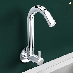 Sink Tap for Kitchen Basin with Brass Spindle/Wall Mount Kitchen Sink 
