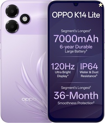 OPPO K14 Lite (Feather Purple, 64 GB) (4 GB RAM)