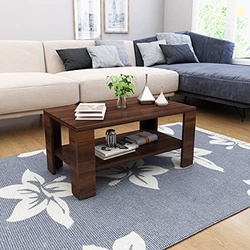 Home Centre | Helios Bill Coffee Table | Center Table with Shelf Stora