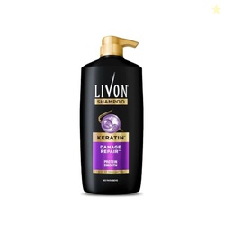 Livon Keratin Shampoo for Women & Men | Repairs Damaged Hair | Smooth 